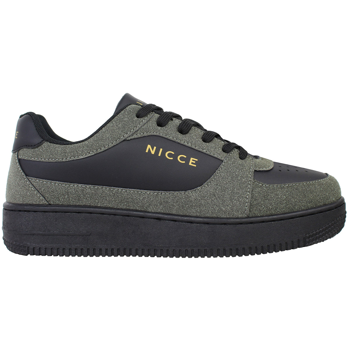 Nicce Parati Mens Black/Grey Trainers