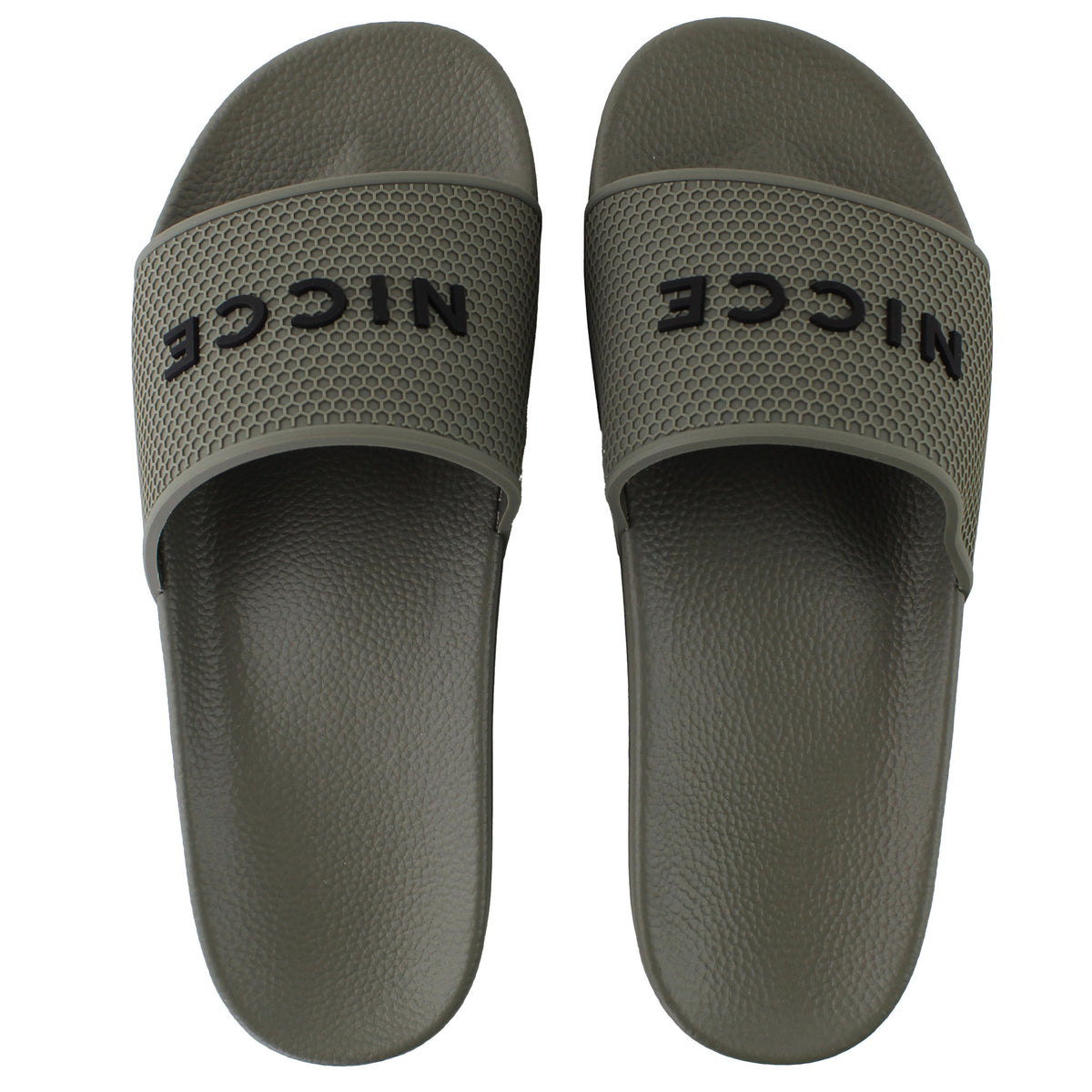 Nicce Visor Mens Khaki Sliders