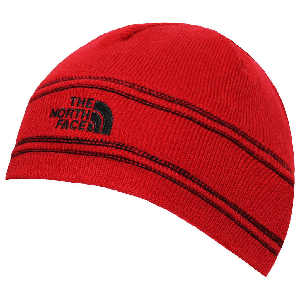 The North Face Knitted Kids Red Beanie