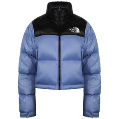The North Face Nuptse Womens Blue Short Jacket