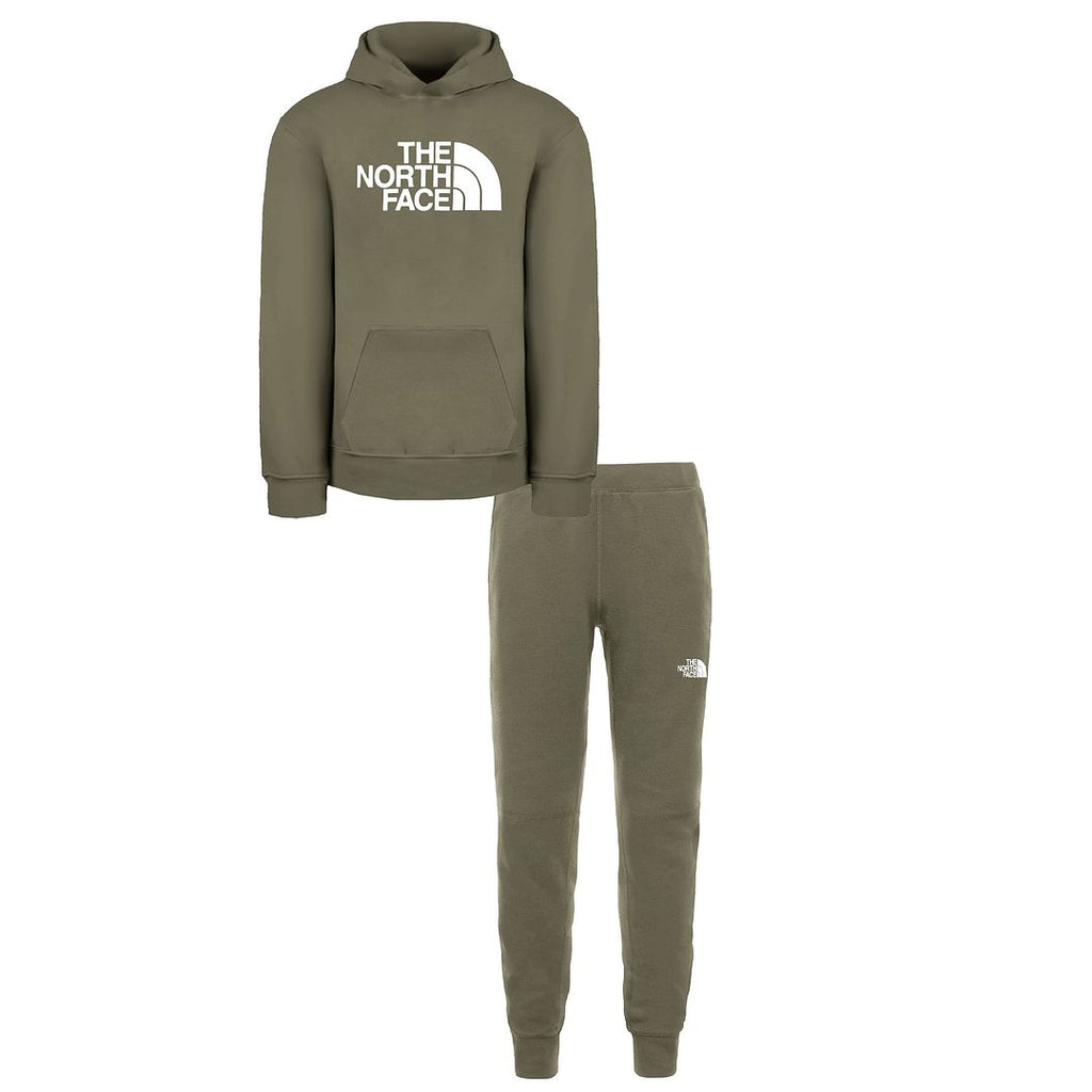 The North Face Slacker Kids Taupe Green Tracksuit