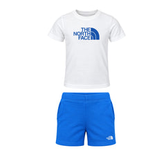 The North Face Cotton Sumer Kids White/Blue Set