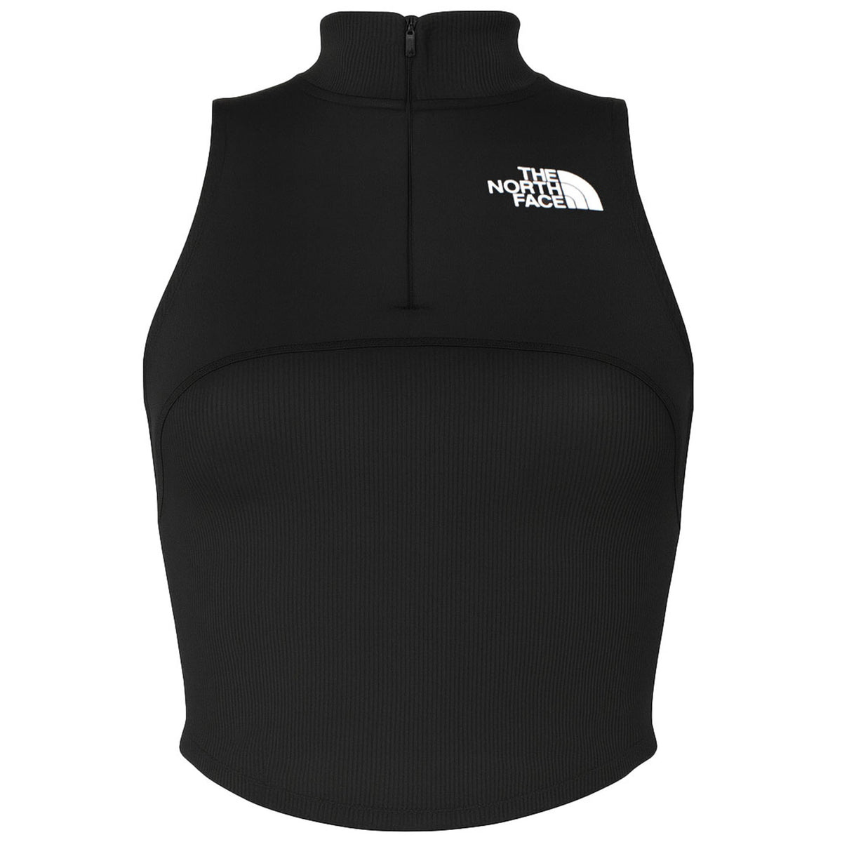 The North Face Rib Panel Zip Womens Black Top