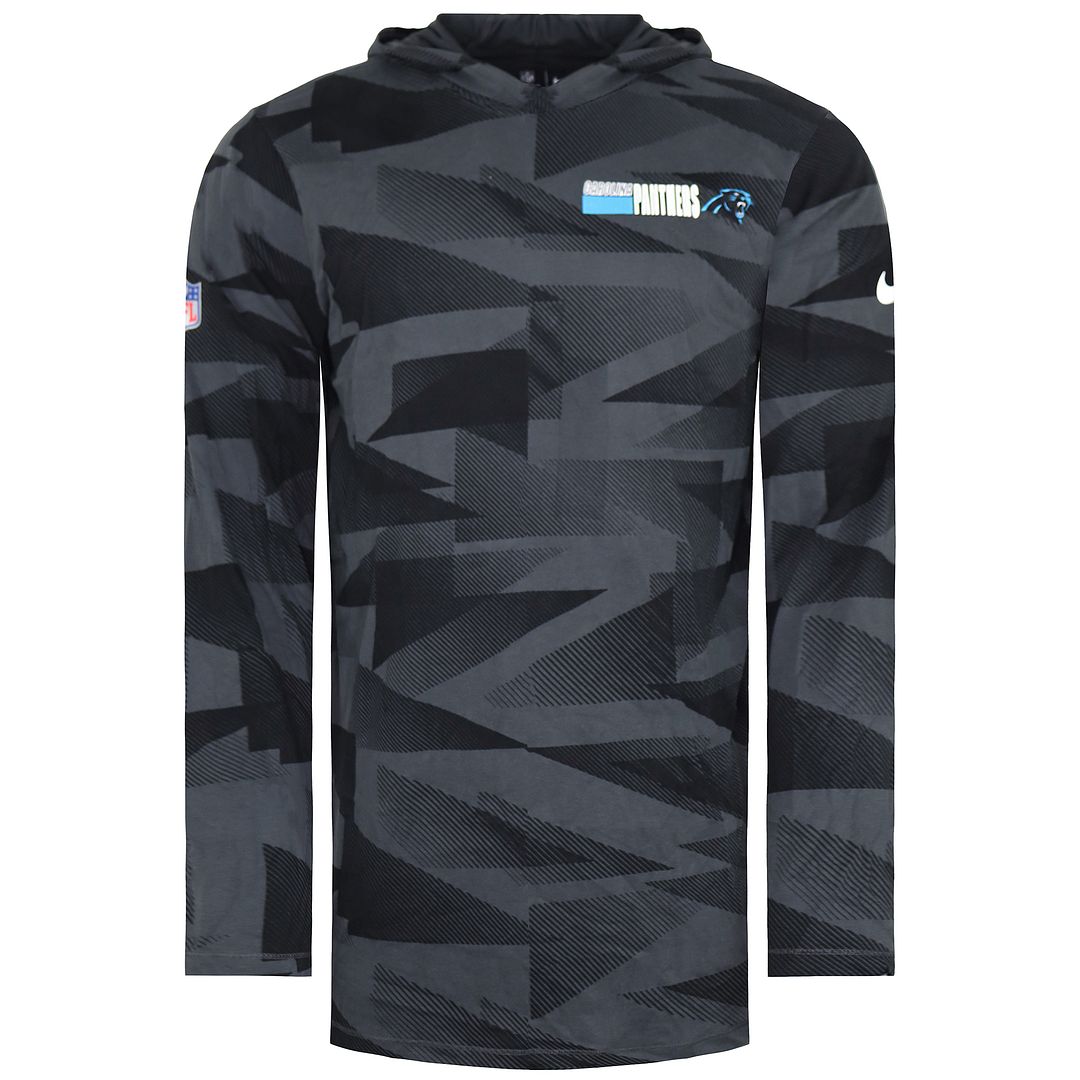 Nike Dri-Fit NFL Carolina Panthers Mens Black Hoodie