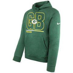 Nike NFL Green Bay Packers Club City Code Mens Green Hoodie