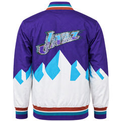 Mitchell & Ness NBA Utah Jazz 75th Anniversary Mens Purple Jacket