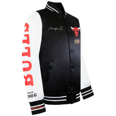 Mitchell & Ness NBA Chicago Bulls Mens Satin Bomber Jacket