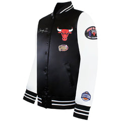 Mitchell & Ness NBA Chicago Bulls Mens Satin Bomber Jacket