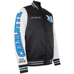 Mitchell & Ness NBA Charlotte Hornets Mens Satin Bomber Jacket