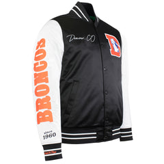 Mitchell & Ness NFL Denver Broncos Mens Satin Bomber Jacket
