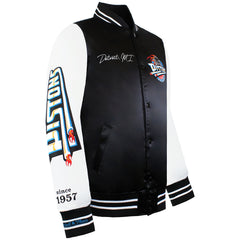 Mitchell & Ness NBA Detroit Pistons Mens Satin Bomber Jacket