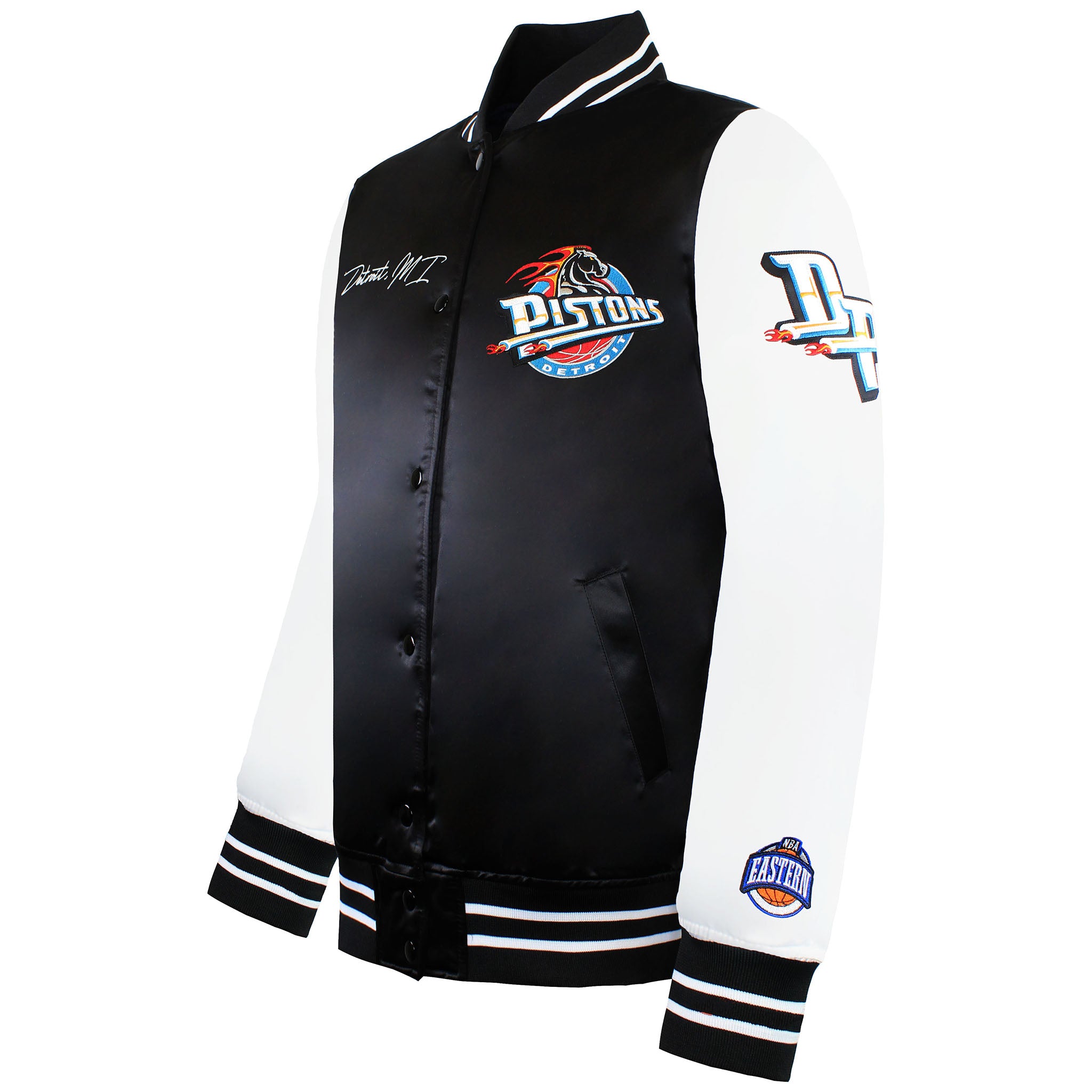 Mitchell & Ness NBA Detroit Pistons Mens Satin Bomber Jacket