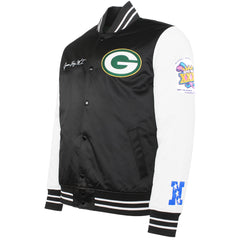 Mitchell & Ness NFL Green Bay Packers Mens Satin Bomber Jacket