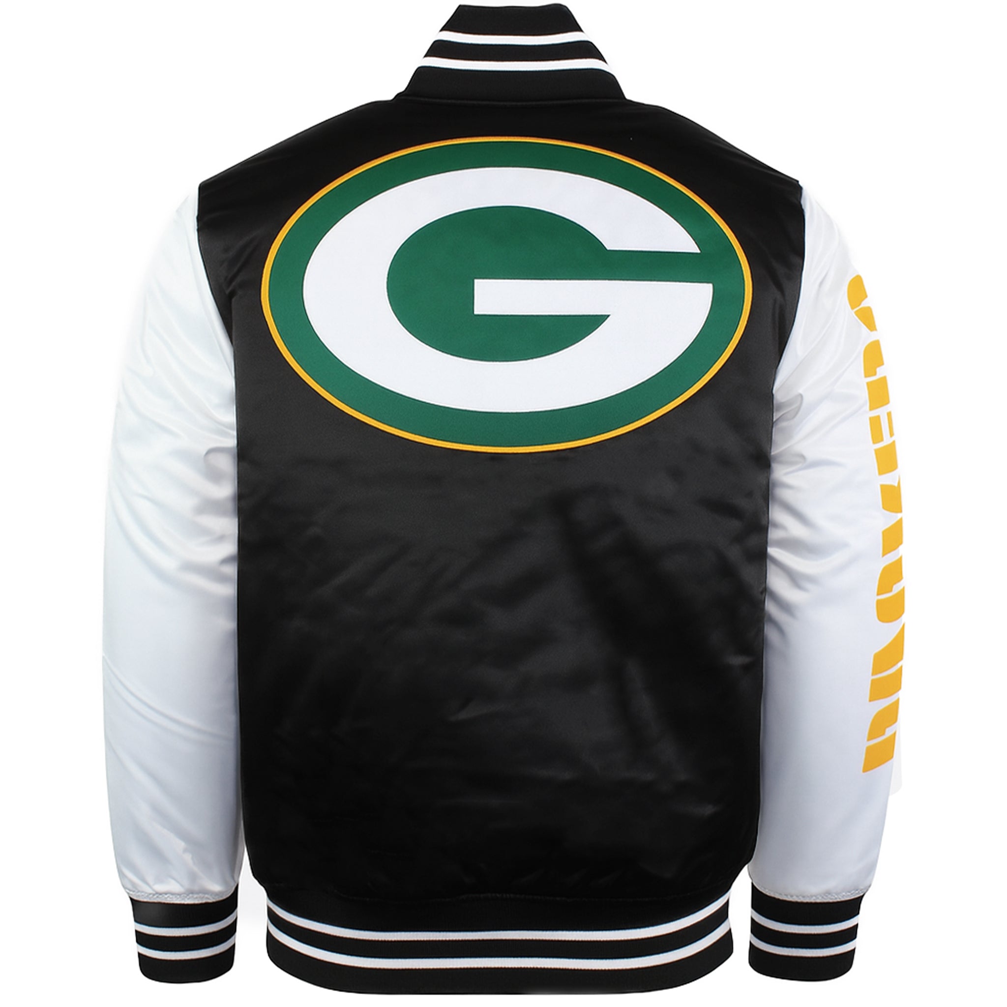Mitchell & Ness NFL Green Bay Packers Mens Satin Bomber Jacket