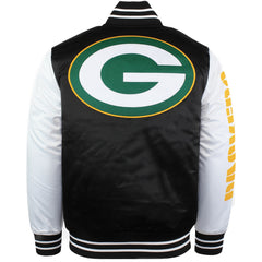 Mitchell & Ness NFL Green Bay Packers Mens Satin Bomber Jacket