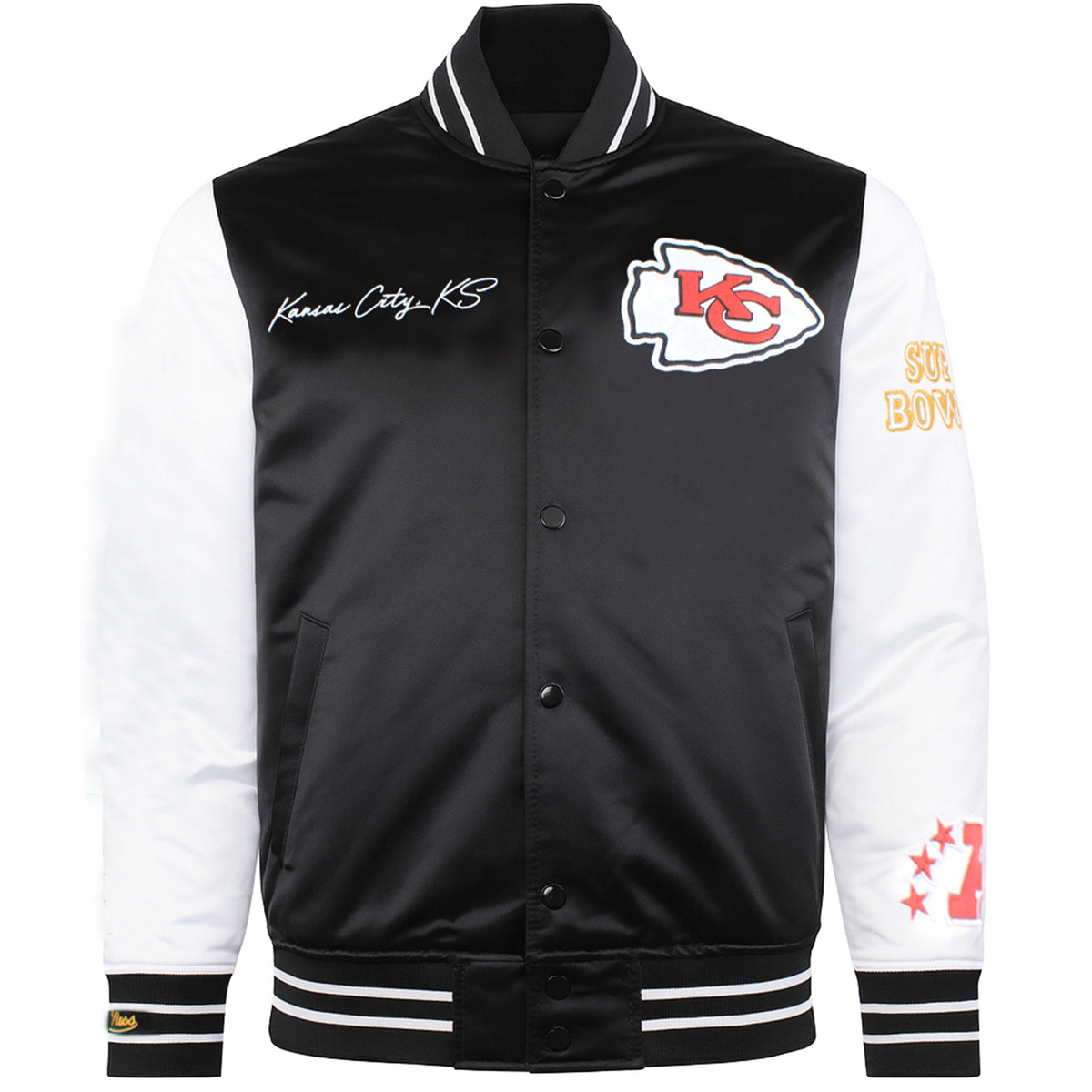 Mitchell & Ness NFL Kansas City Chiefs Mens Satin Bomber Jacket