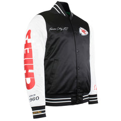 Mitchell & Ness NFL Kansas City Chiefs Mens Satin Bomber Jacket