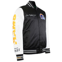 Mitchell & Ness NFL Los Angeles Rams Mens Satin Bomber Jacket