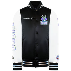 Mitchell & Ness NBA Milwaukee Bucks Mens Satin Bomber Jacket