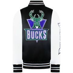 Mitchell & Ness NBA Milwaukee Bucks Mens Satin Bomber Jacket