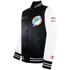 Mitchell & Ness NFL Miami Dolphins Mens Satin Bomber Jacket