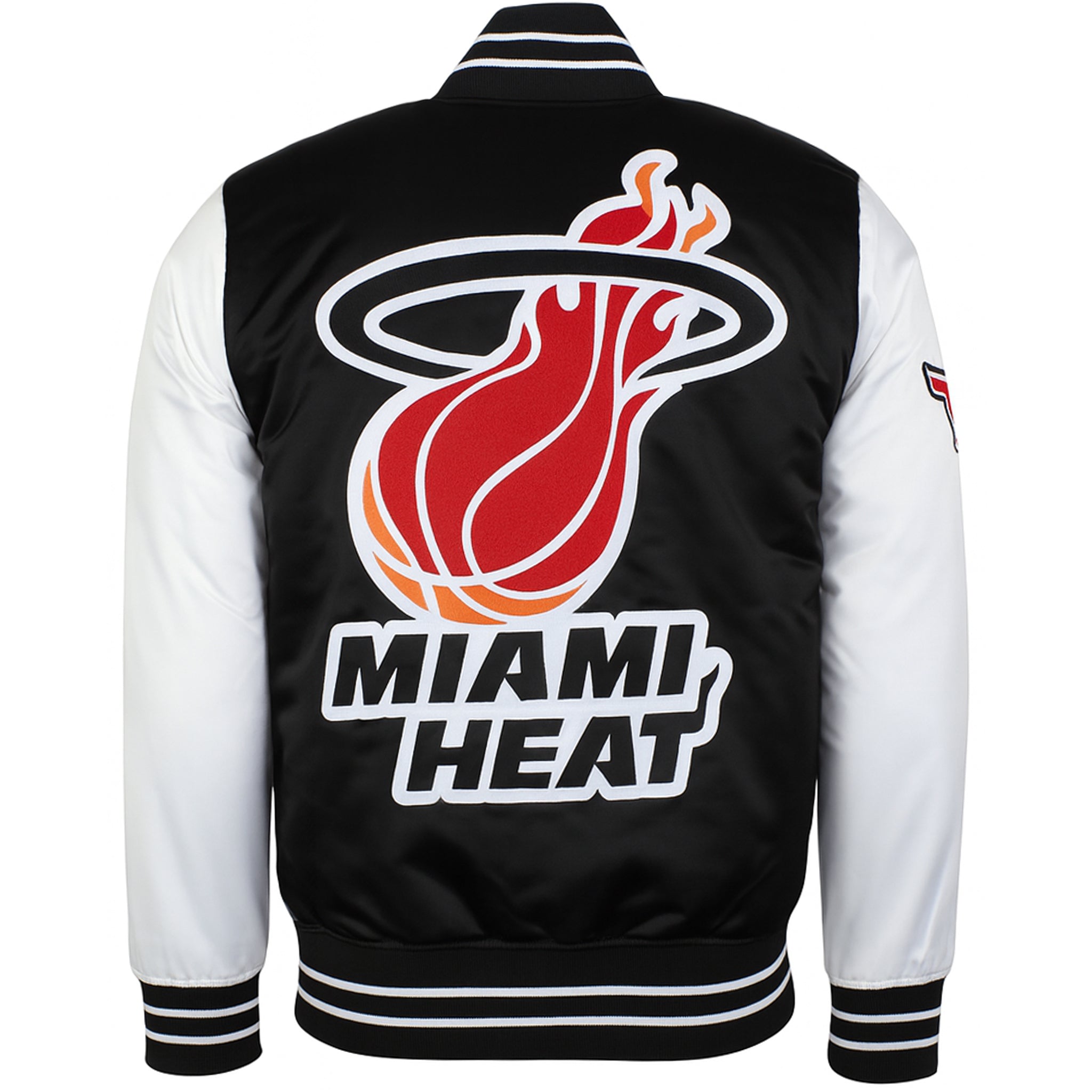 Mitchell & Ness NBA Miami Heat Mens Satin Bomber Jacket