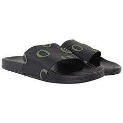 Osprey London The Holiday Mens Black/Khaki Sliders