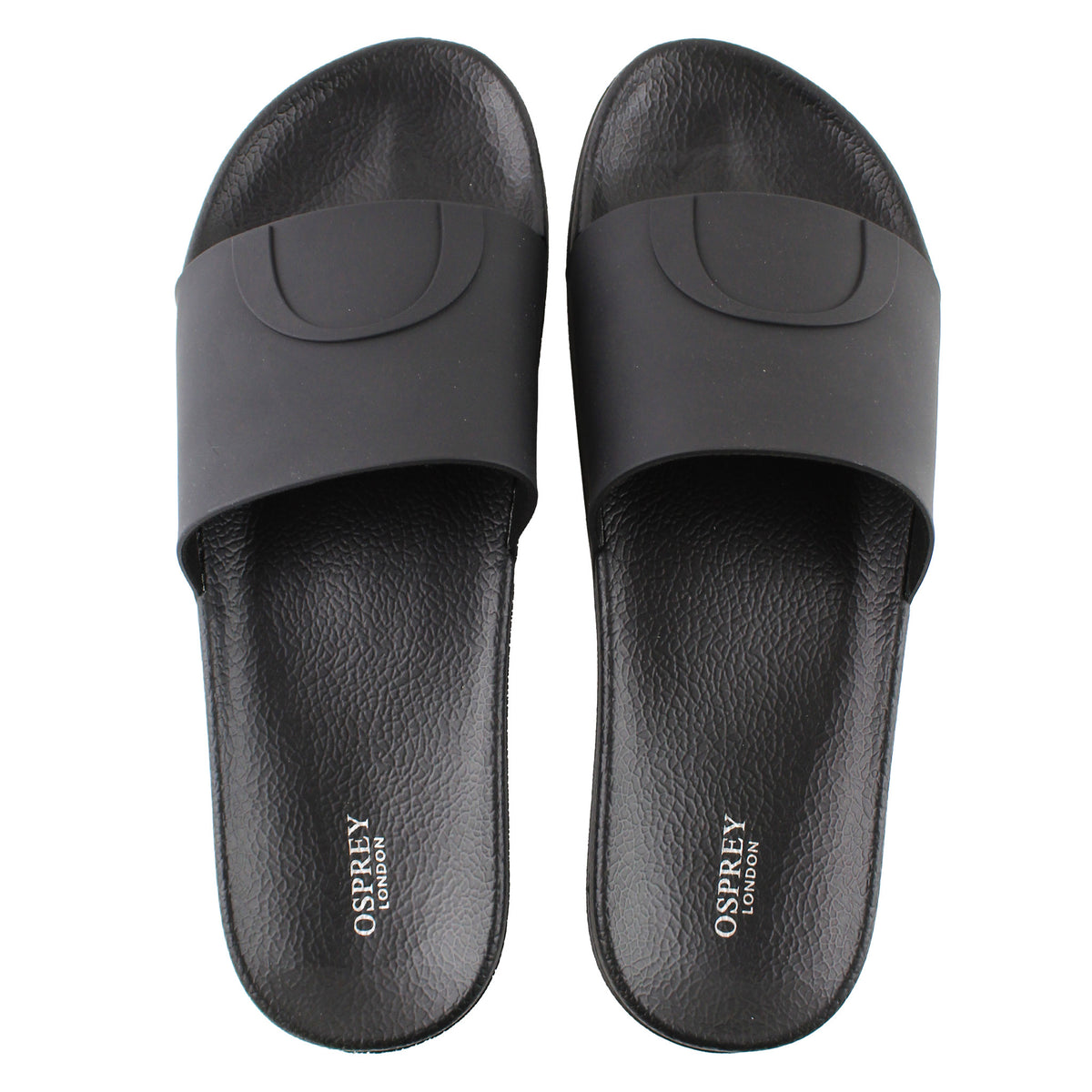 Osprey London The Cruz Mens Black Sliders