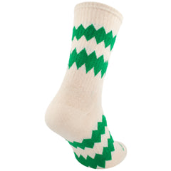 Happy Socks 1-Pack Off White ZigZag 3/4 Crew