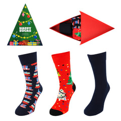 Happy Socks 3-Pack Multicolour Holiday Tree Gift Set