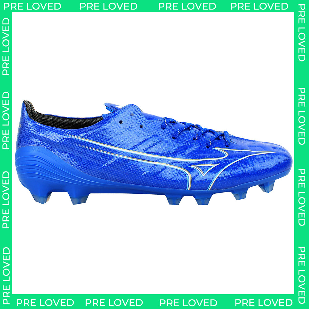 Mizuno Alpha Elite Mens Blue Football Boots NO BOX