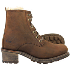 Caterpillar Lolita Womens Brown Heel Boots