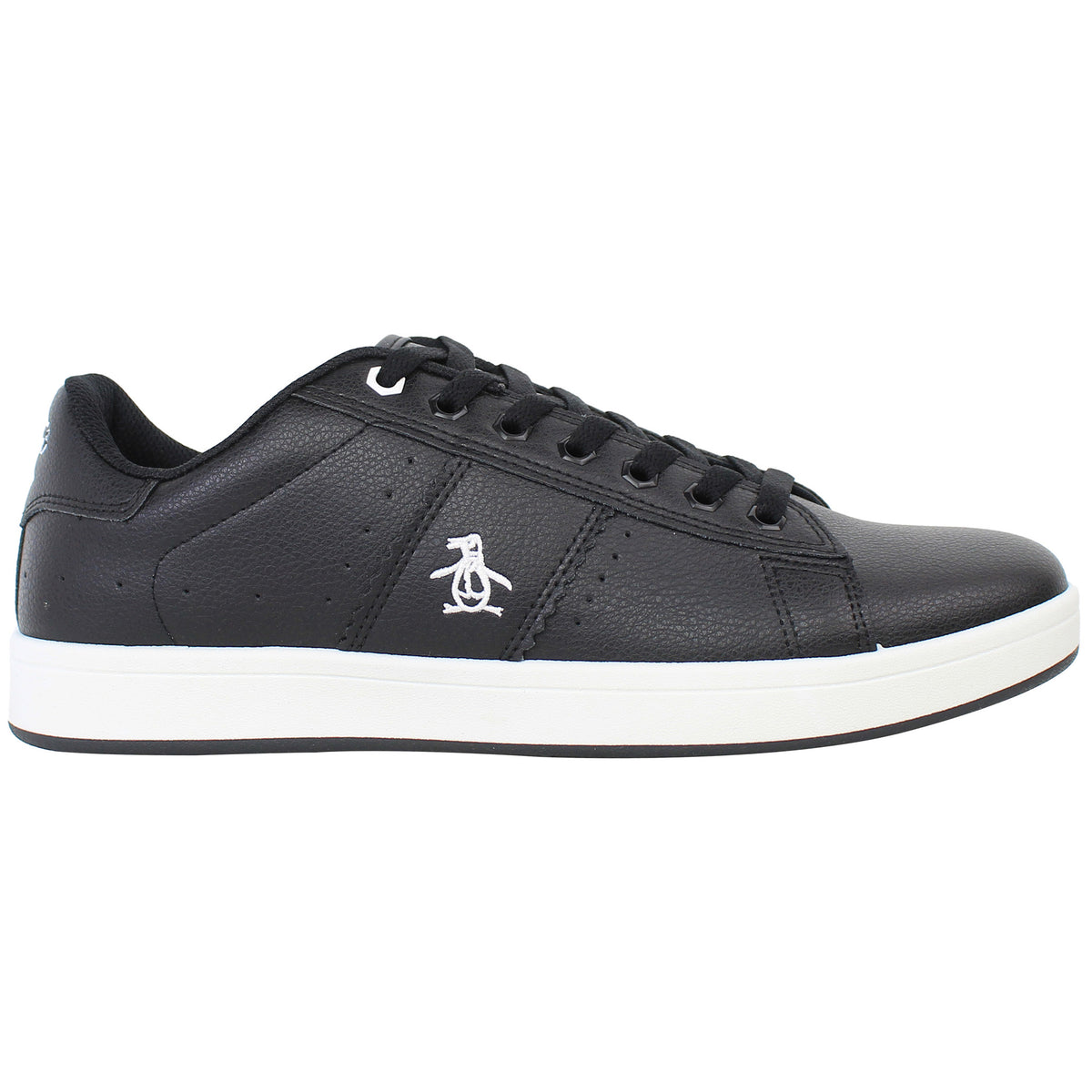 Penguin Steadman Mens Black/White Trainers