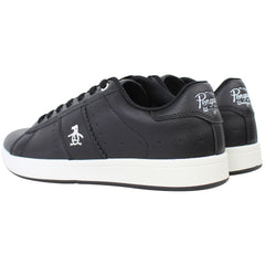 Penguin Steadman Mens Black/White Trainers