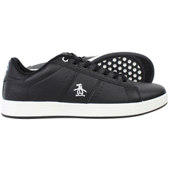 Penguin Steadman Mens Black/White Trainers