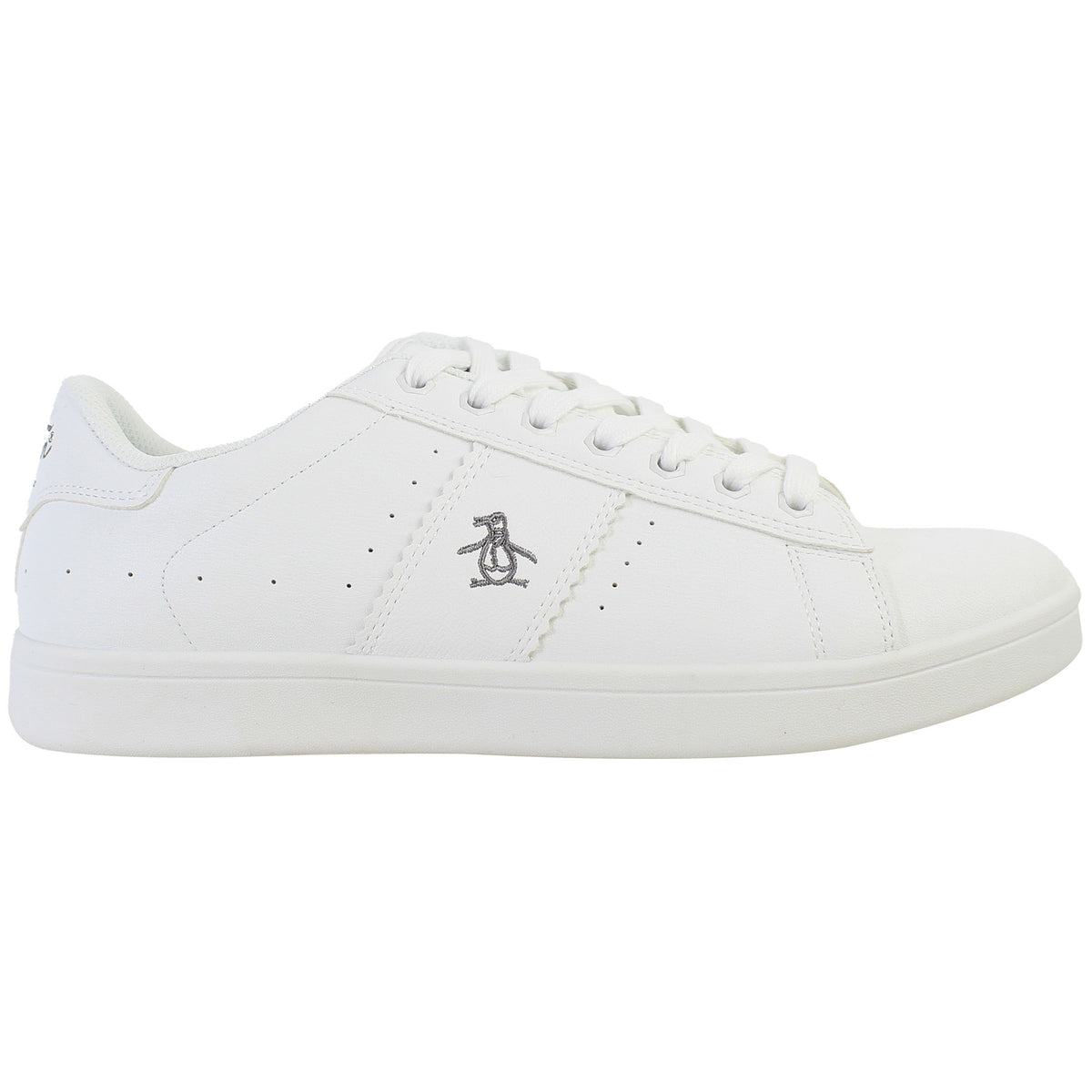 Penguin Steadman Mens White Trainers