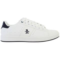 Penguin Steadman Mens White/Navy Trainers