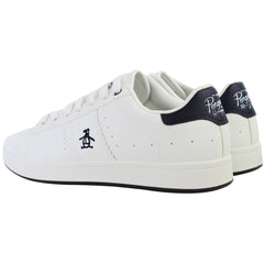 Penguin Steadman Mens White/Navy Trainers