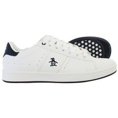 Penguin Steadman Mens White/Navy Trainers