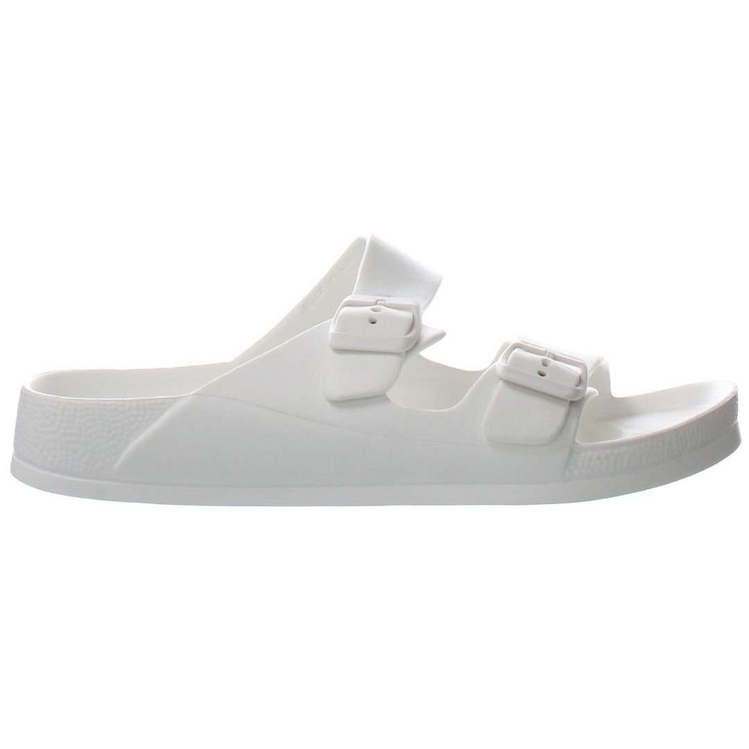 Penguin Heatwave Mens White Sliders