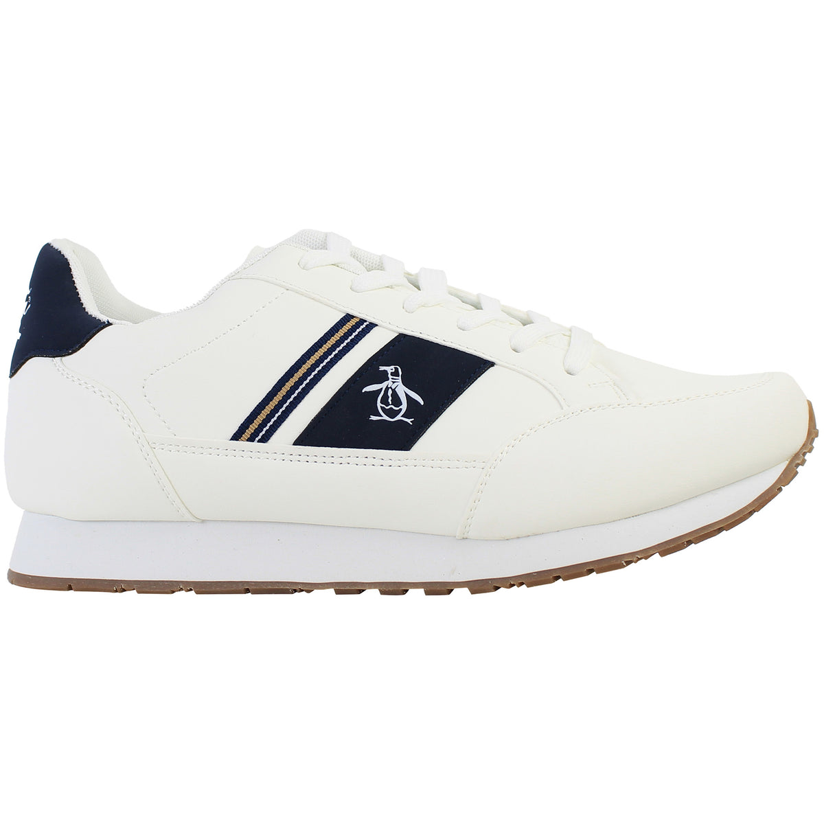 Penguin Bremen Mens White Trainers
