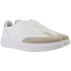 Penguin Mode Mens White Trainers