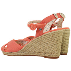 Pepe Jeans Shark Ret Womens Orange Wedges