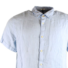 Pepe Jeans John Regular Fit Mens Blue Shirt - Size L - Dirt mark