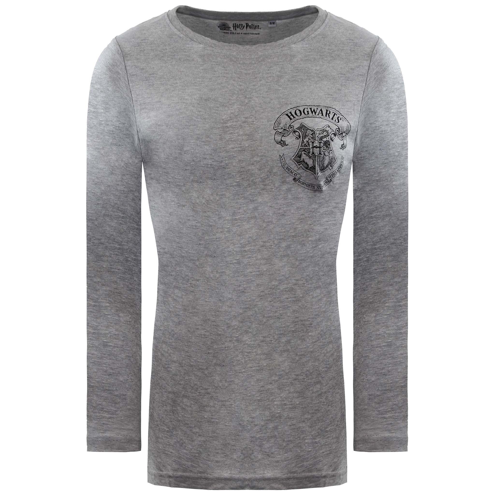 Harry Potter Crest Womens Grey/Black Pyjama Set