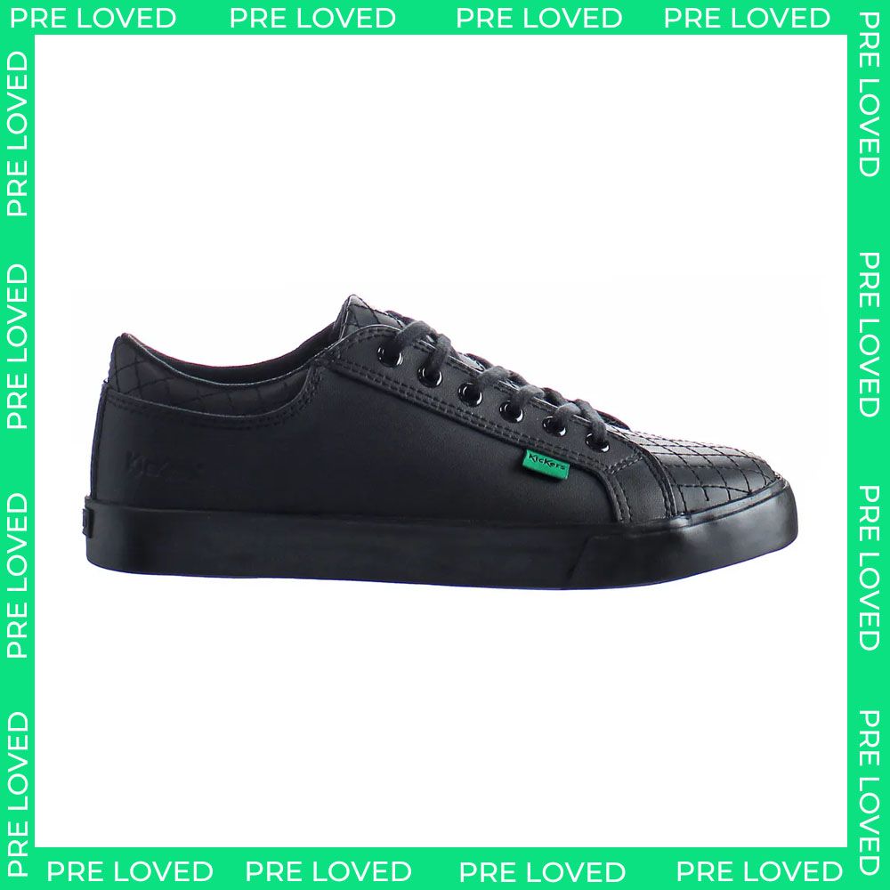 Kickers Tovni Y Quilt Kids Black Trainers NO BOX