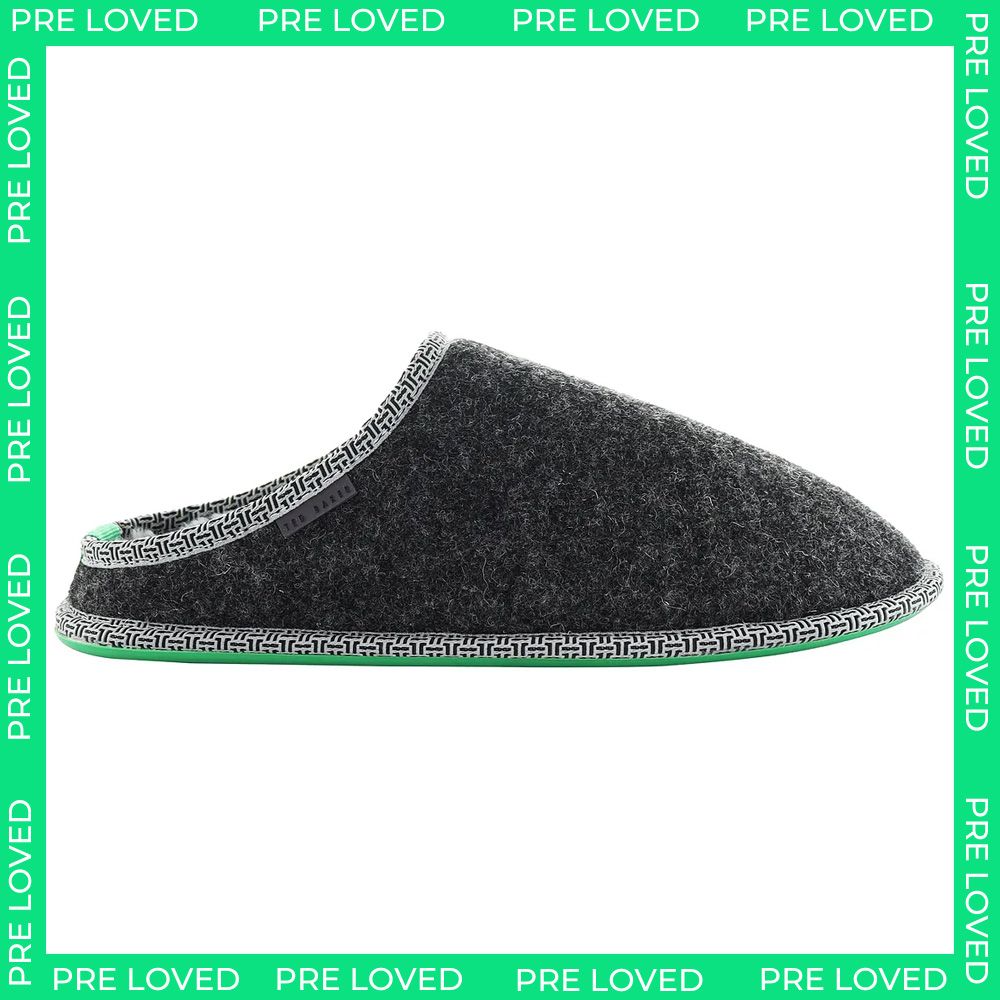 Ted Baker Simmons Felt Mulet Mens Grey Slippers NO BOX