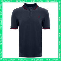 Sergio Tacchini Iconic Mens Navy Polo Shirt - No tag