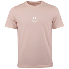Weekend Offender Smile Mens Light Pink T-Shirt