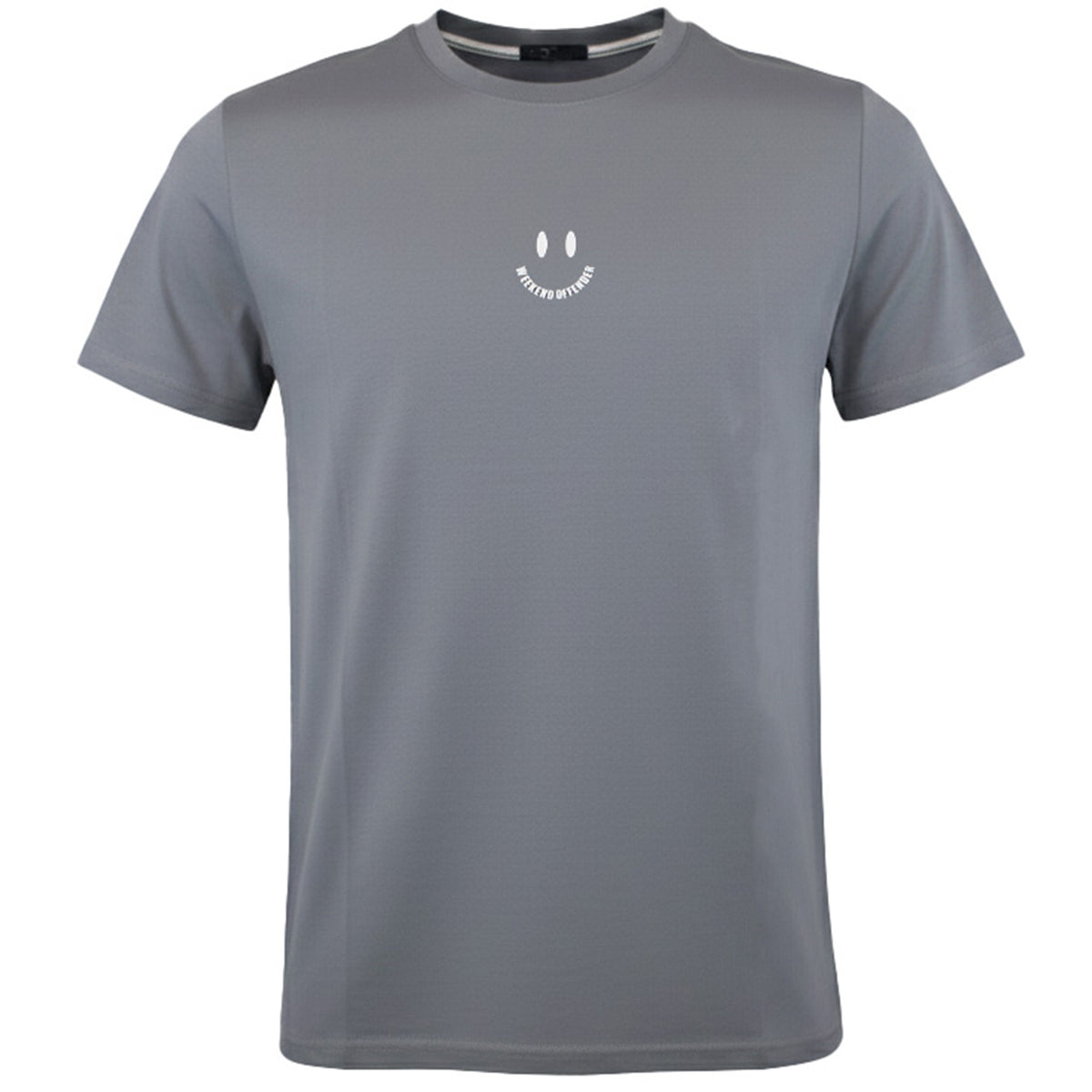 Weekend Offender Smile Mens Grey T-Shirt